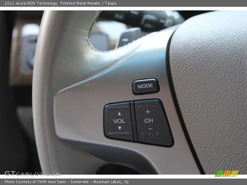 Polished Metal Metallic / Taupe 2011 Acura MDX Technology