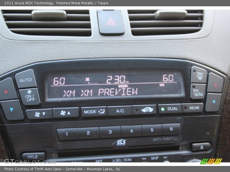 Polished Metal Metallic / Taupe 2011 Acura MDX Technology