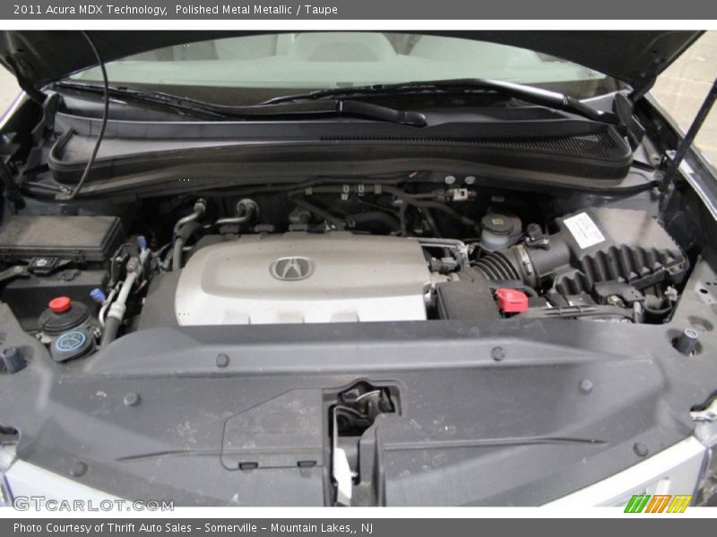 Polished Metal Metallic / Taupe 2011 Acura MDX Technology