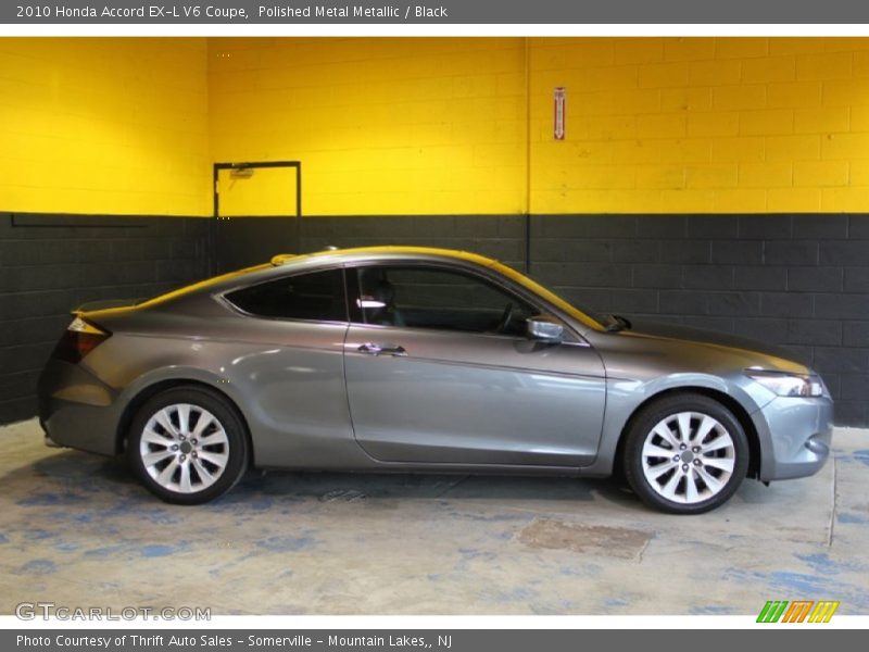 Polished Metal Metallic / Black 2010 Honda Accord EX-L V6 Coupe