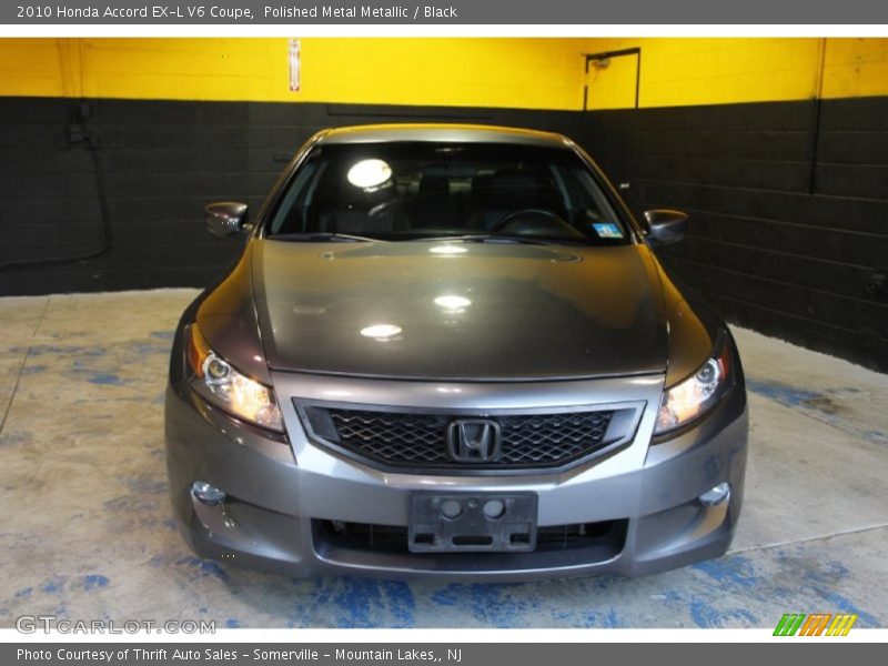 Polished Metal Metallic / Black 2010 Honda Accord EX-L V6 Coupe