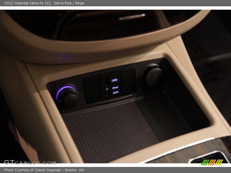 Sierra Red / Beige 2012 Hyundai Santa Fe GLS