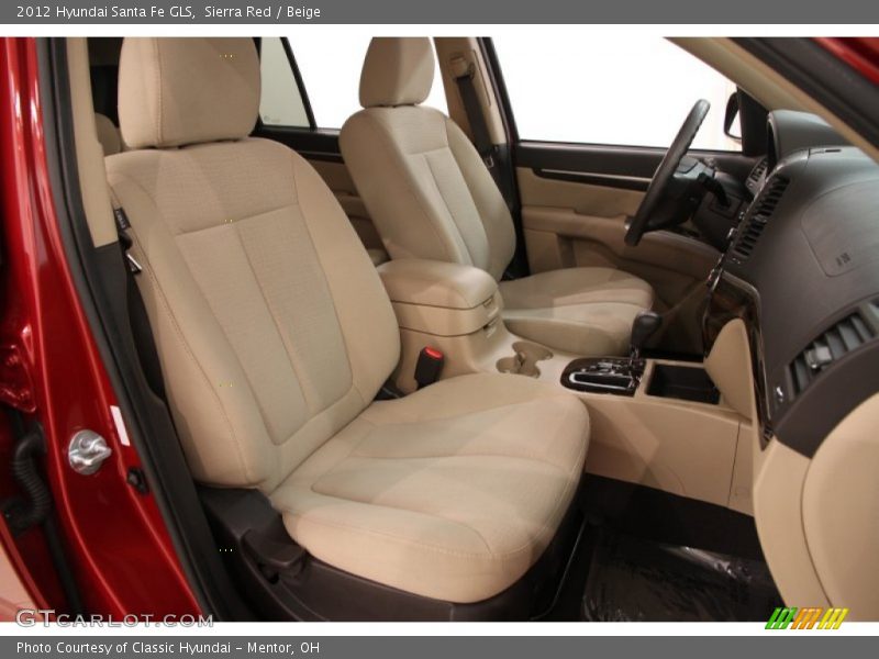 Sierra Red / Beige 2012 Hyundai Santa Fe GLS