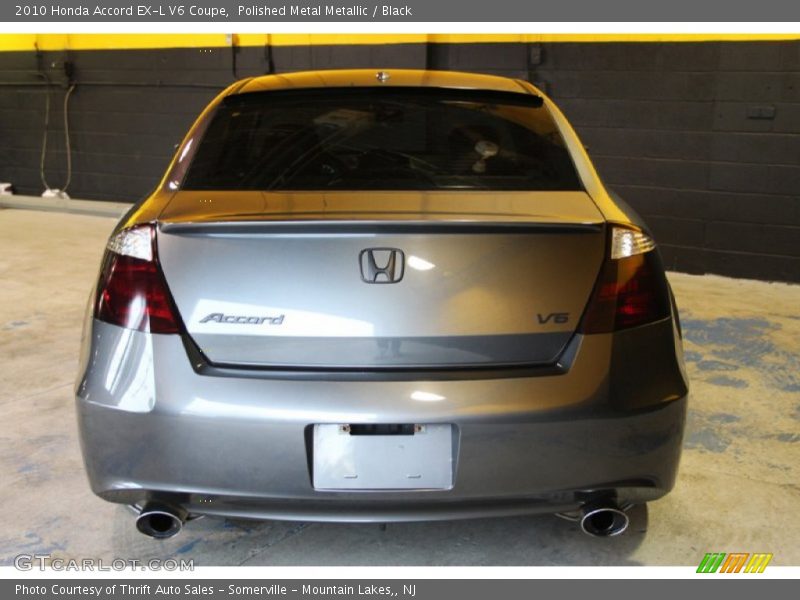 Polished Metal Metallic / Black 2010 Honda Accord EX-L V6 Coupe