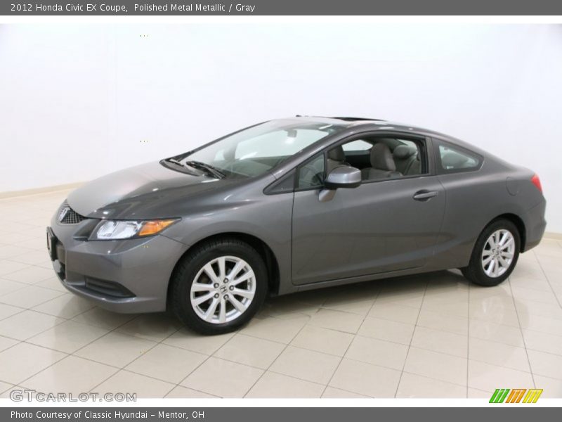 Polished Metal Metallic / Gray 2012 Honda Civic EX Coupe
