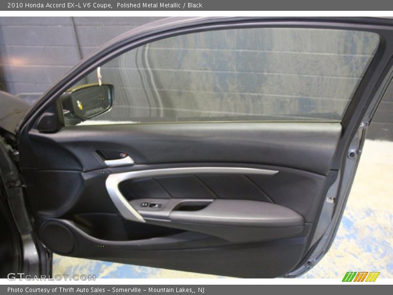 Polished Metal Metallic / Black 2010 Honda Accord EX-L V6 Coupe