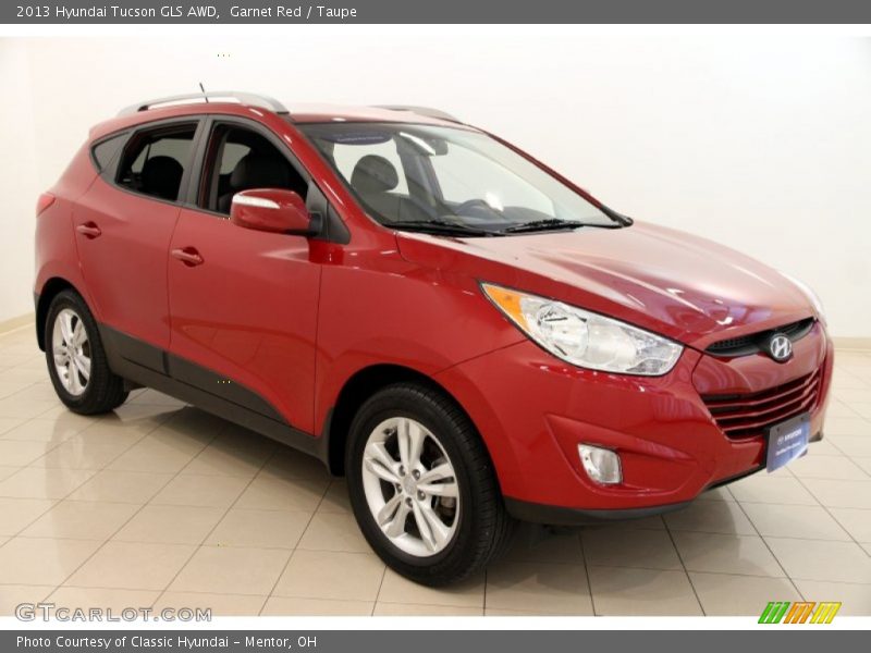 Garnet Red / Taupe 2013 Hyundai Tucson GLS AWD