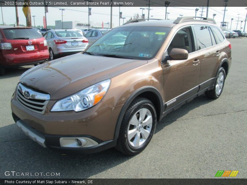 Caramel Bronze Pearl / Warm Ivory 2012 Subaru Outback 2.5i Limited
