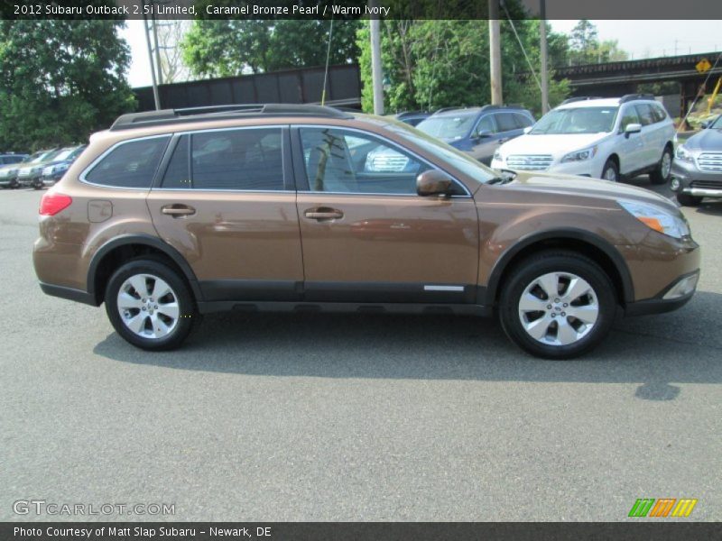 Caramel Bronze Pearl / Warm Ivory 2012 Subaru Outback 2.5i Limited