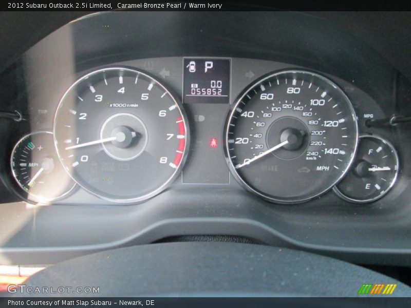 Caramel Bronze Pearl / Warm Ivory 2012 Subaru Outback 2.5i Limited