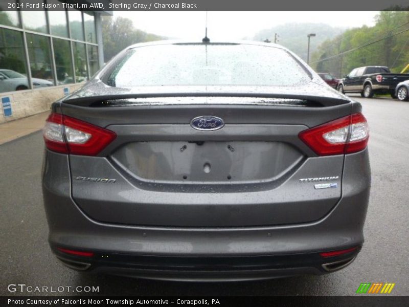 Sterling Gray / Charcoal Black 2014 Ford Fusion Titanium AWD