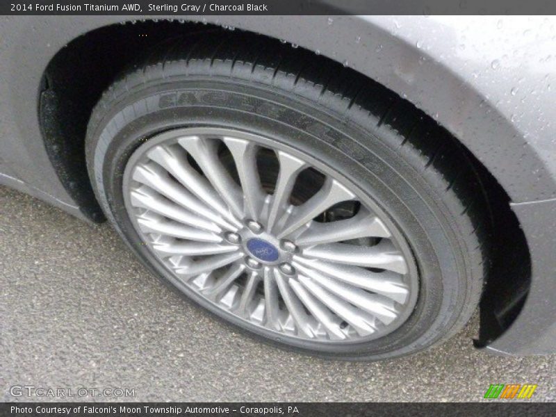 Sterling Gray / Charcoal Black 2014 Ford Fusion Titanium AWD