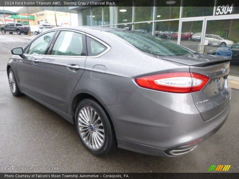 Sterling Gray / Charcoal Black 2014 Ford Fusion Titanium AWD