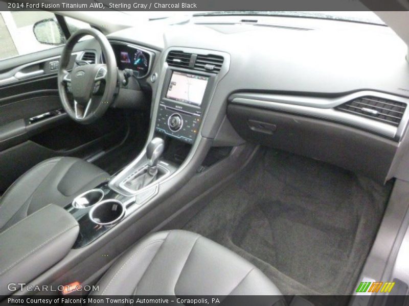 Sterling Gray / Charcoal Black 2014 Ford Fusion Titanium AWD