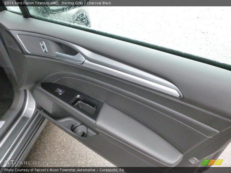 Sterling Gray / Charcoal Black 2014 Ford Fusion Titanium AWD