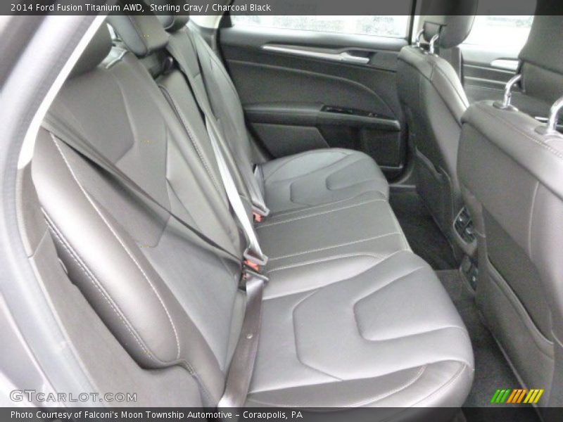 Sterling Gray / Charcoal Black 2014 Ford Fusion Titanium AWD
