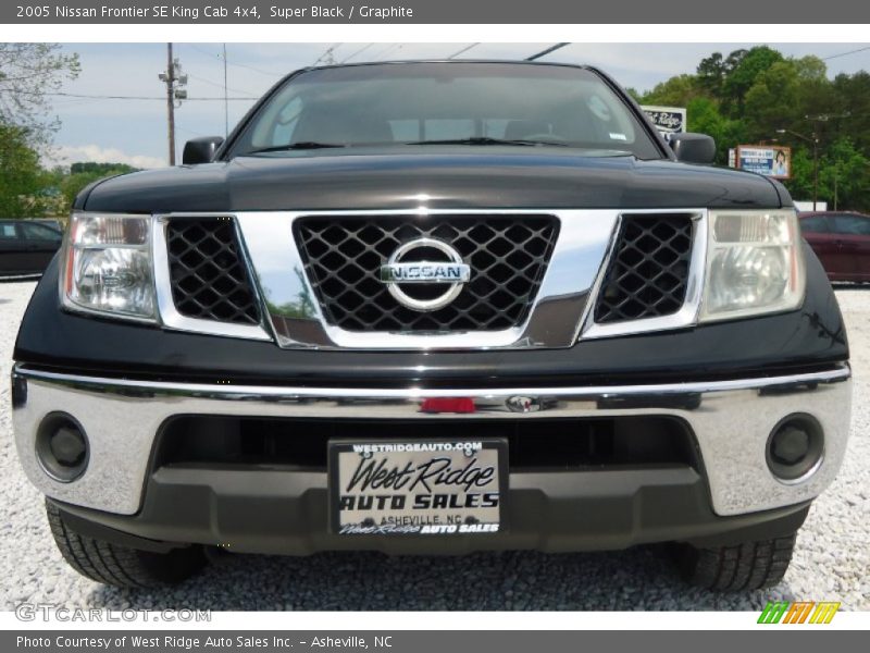 Super Black / Graphite 2005 Nissan Frontier SE King Cab 4x4