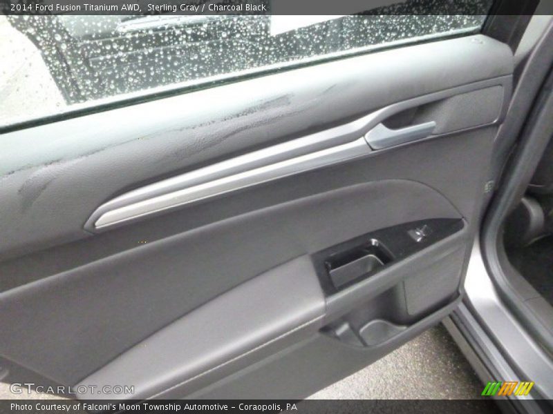 Sterling Gray / Charcoal Black 2014 Ford Fusion Titanium AWD