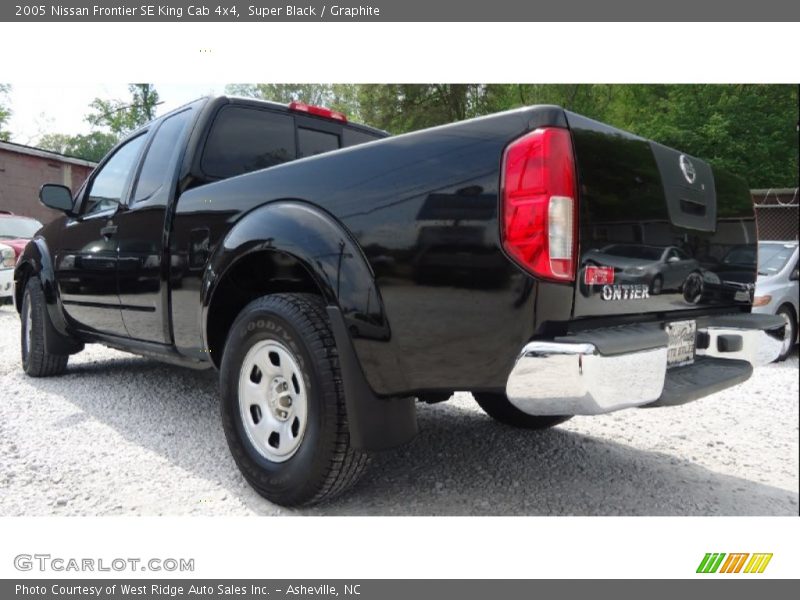Super Black / Graphite 2005 Nissan Frontier SE King Cab 4x4