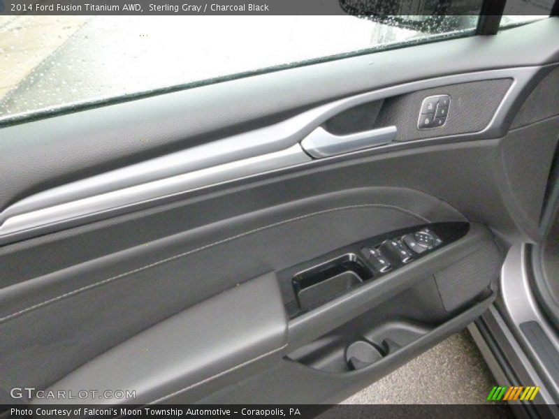 Sterling Gray / Charcoal Black 2014 Ford Fusion Titanium AWD