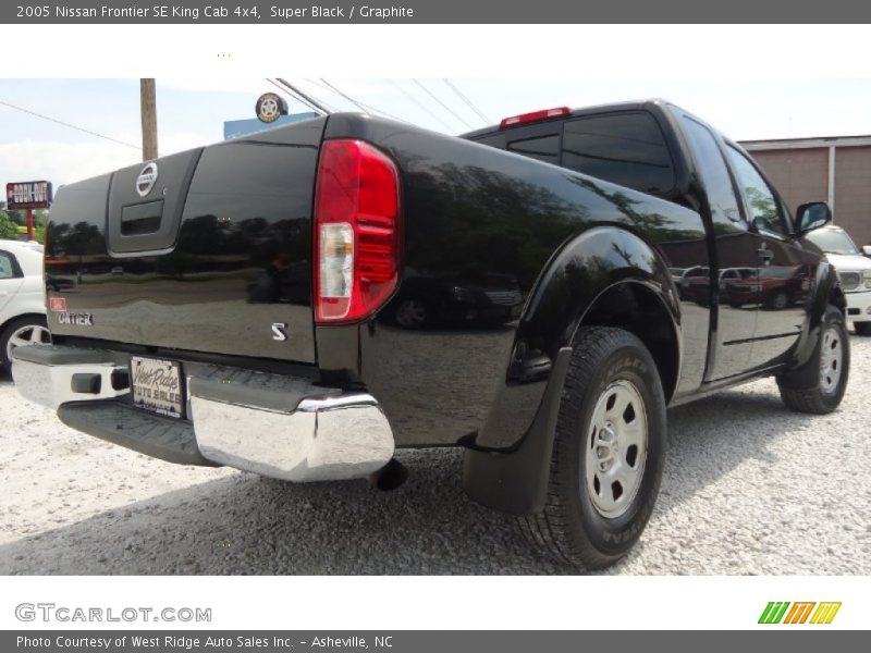 Super Black / Graphite 2005 Nissan Frontier SE King Cab 4x4