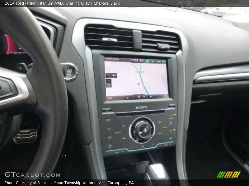 Sterling Gray / Charcoal Black 2014 Ford Fusion Titanium AWD