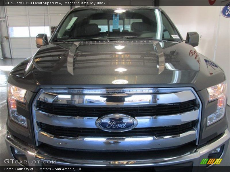 Magnetic Metallic / Black 2015 Ford F150 Lariat SuperCrew
