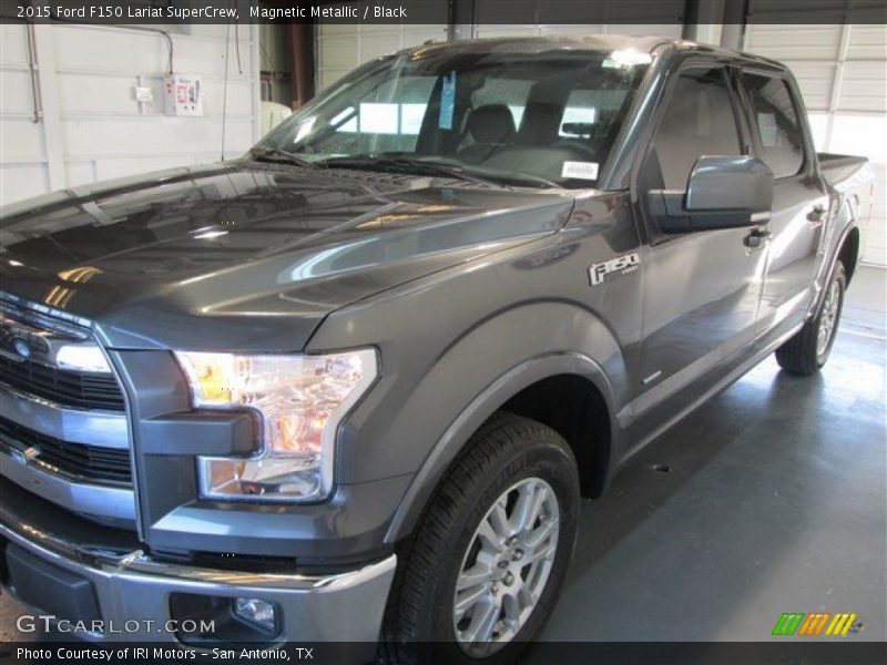 Magnetic Metallic / Black 2015 Ford F150 Lariat SuperCrew