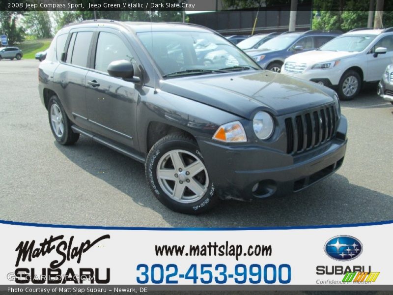 Jeep Green Metallic / Dark Slate Gray 2008 Jeep Compass Sport