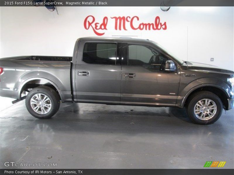 Magnetic Metallic / Black 2015 Ford F150 Lariat SuperCrew