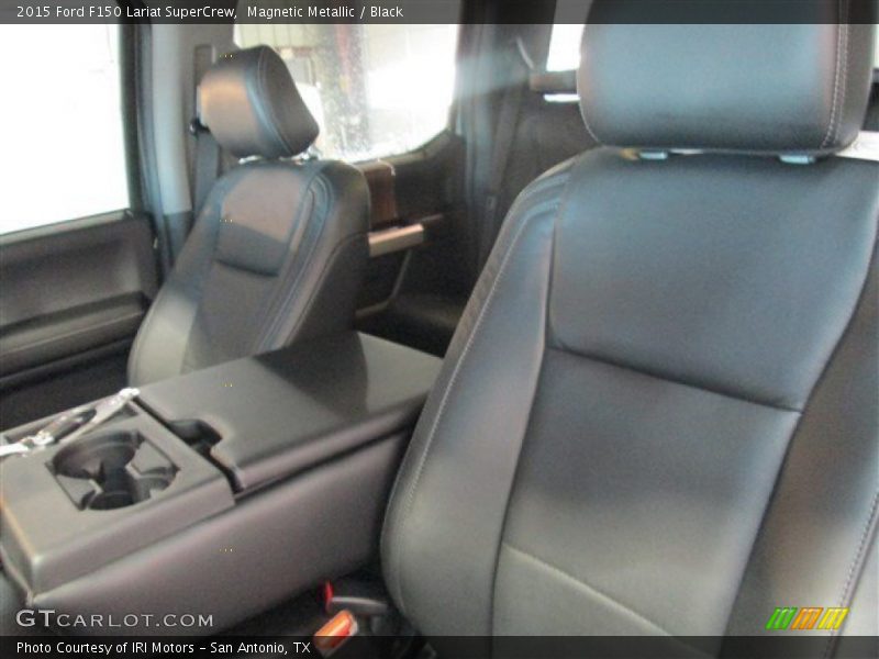 Magnetic Metallic / Black 2015 Ford F150 Lariat SuperCrew