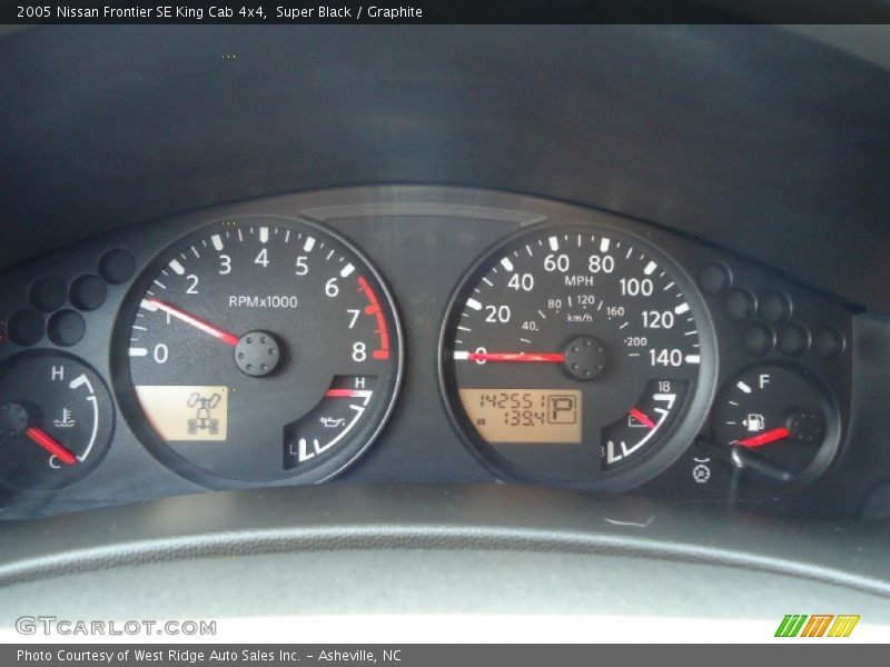 Super Black / Graphite 2005 Nissan Frontier SE King Cab 4x4