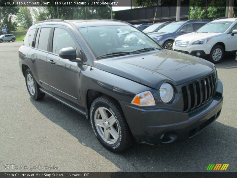 Jeep Green Metallic / Dark Slate Gray 2008 Jeep Compass Sport