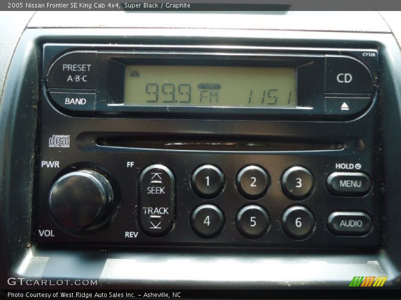Super Black / Graphite 2005 Nissan Frontier SE King Cab 4x4