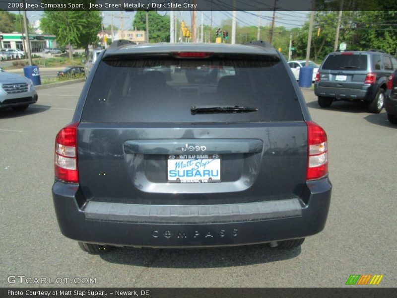 Jeep Green Metallic / Dark Slate Gray 2008 Jeep Compass Sport