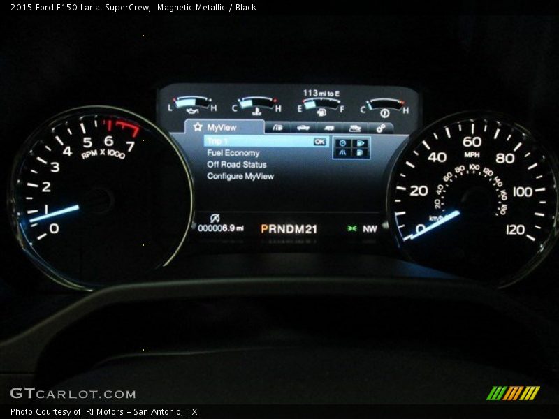 Magnetic Metallic / Black 2015 Ford F150 Lariat SuperCrew