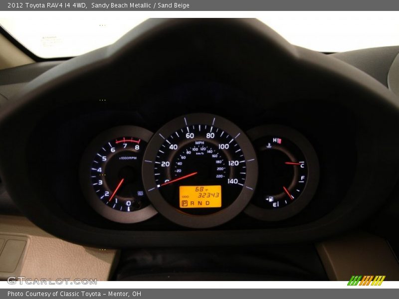 Sandy Beach Metallic / Sand Beige 2012 Toyota RAV4 I4 4WD