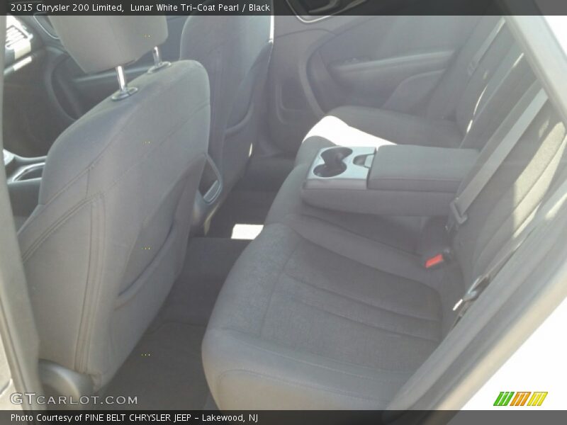 Lunar White Tri-Coat Pearl / Black 2015 Chrysler 200 Limited