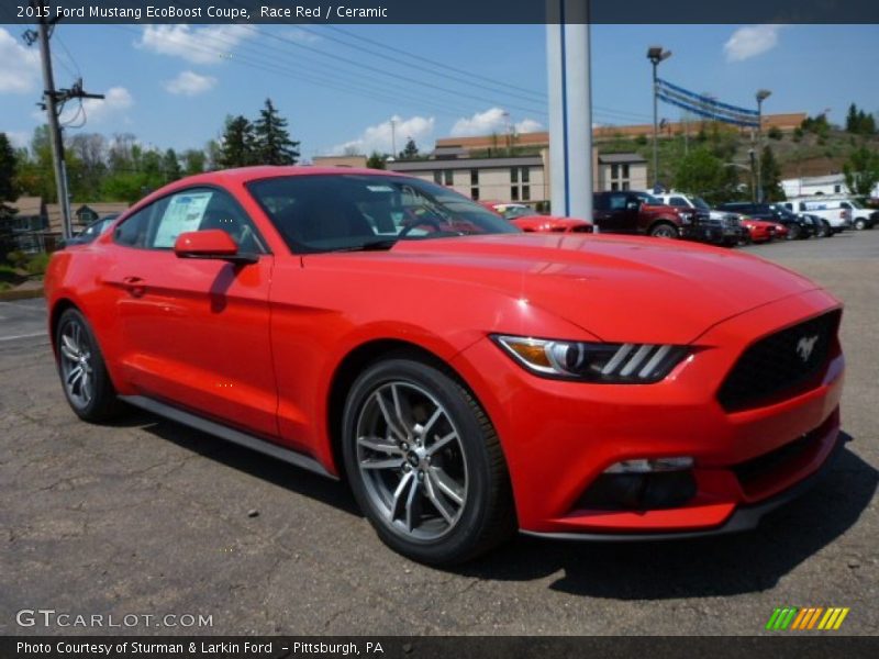 Race Red / Ceramic 2015 Ford Mustang EcoBoost Coupe