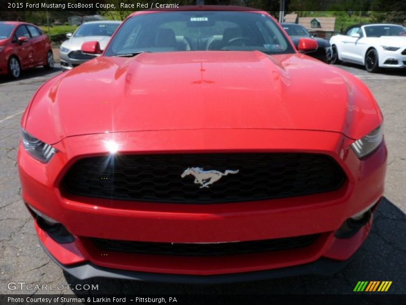 Race Red / Ceramic 2015 Ford Mustang EcoBoost Coupe