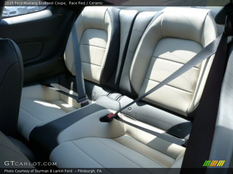 Rear Seat of 2015 Mustang EcoBoost Coupe