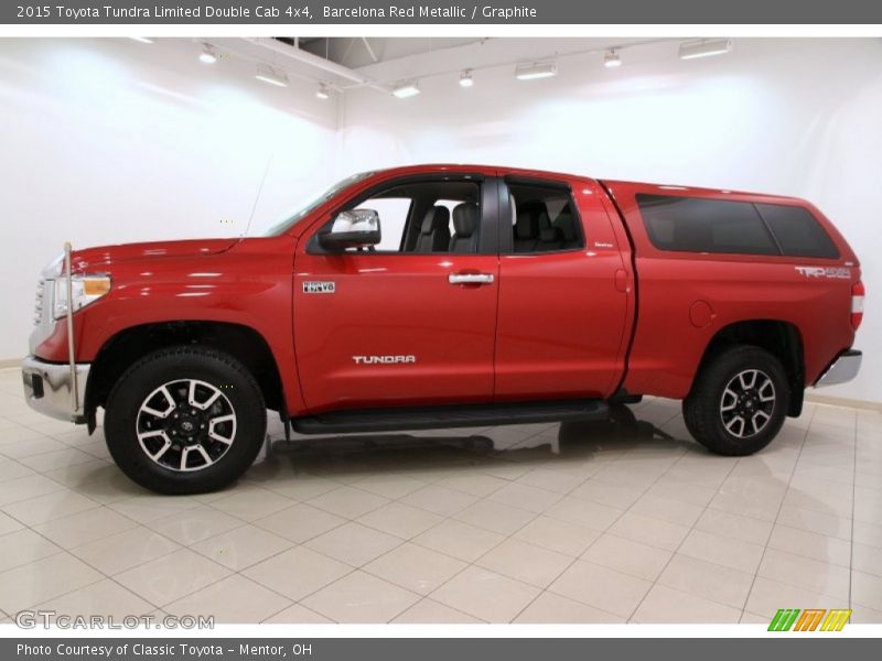 Barcelona Red Metallic / Graphite 2015 Toyota Tundra Limited Double Cab 4x4