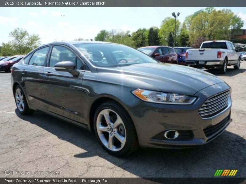 Magnetic Metallic / Charcoal Black 2015 Ford Fusion SE