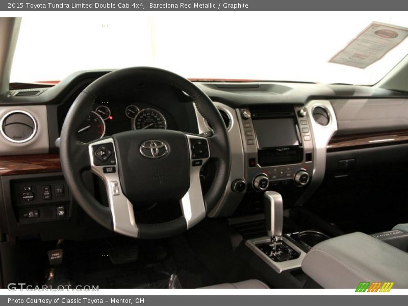 Barcelona Red Metallic / Graphite 2015 Toyota Tundra Limited Double Cab 4x4