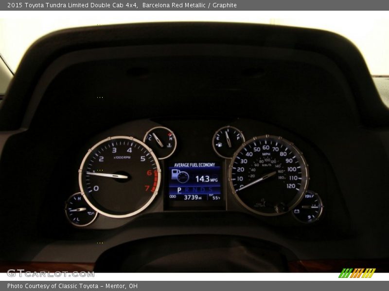 Barcelona Red Metallic / Graphite 2015 Toyota Tundra Limited Double Cab 4x4