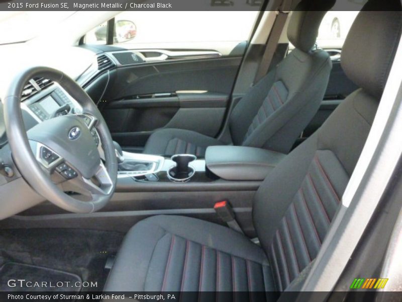 Magnetic Metallic / Charcoal Black 2015 Ford Fusion SE