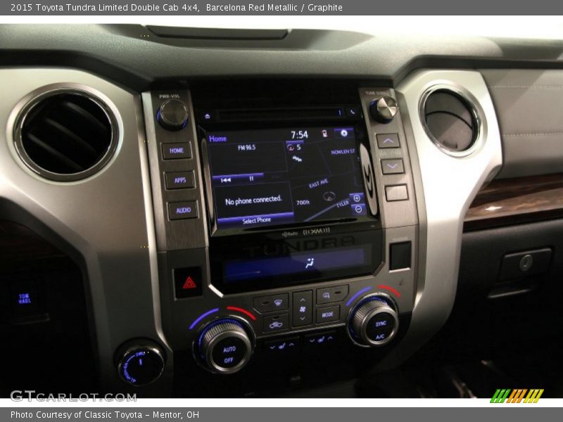 Barcelona Red Metallic / Graphite 2015 Toyota Tundra Limited Double Cab 4x4
