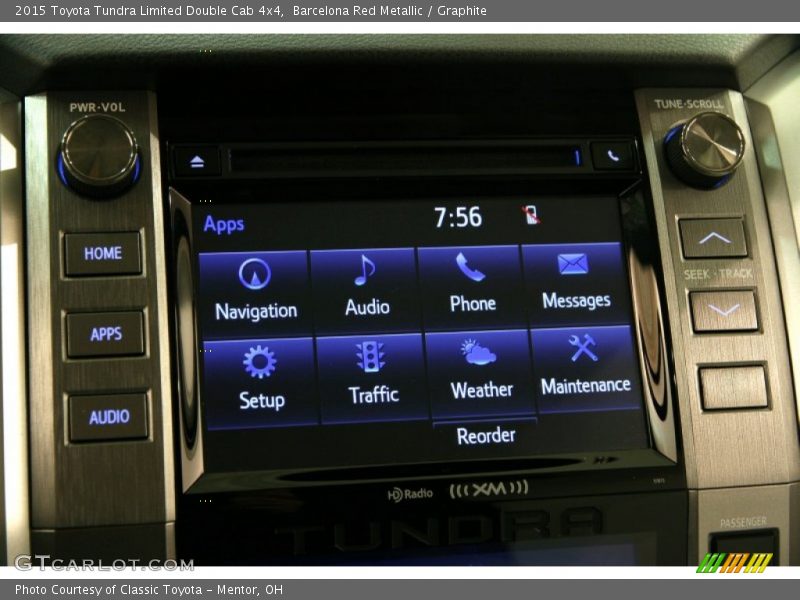 Barcelona Red Metallic / Graphite 2015 Toyota Tundra Limited Double Cab 4x4