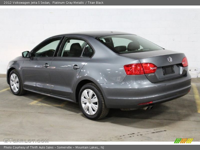 Platinum Gray Metallic / Titan Black 2012 Volkswagen Jetta S Sedan