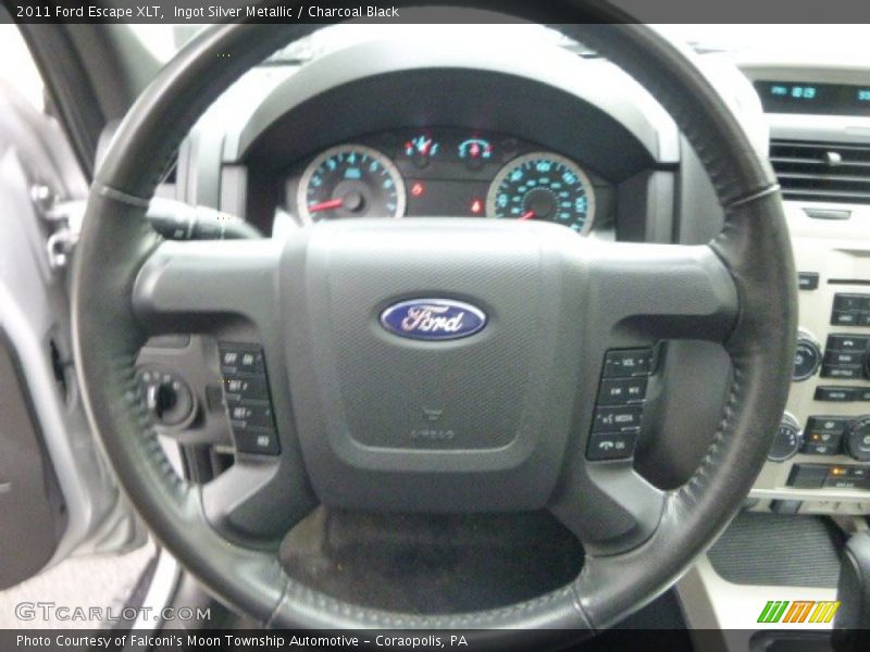 Ingot Silver Metallic / Charcoal Black 2011 Ford Escape XLT